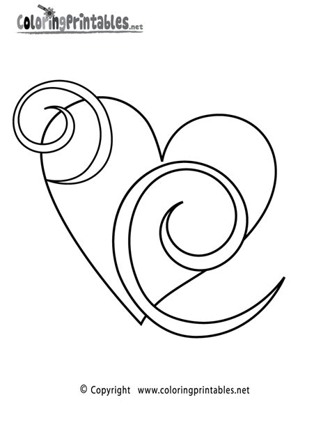 Download Heart Swirls Printable