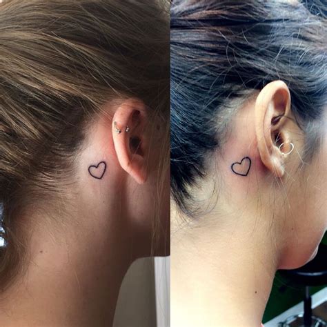 Heart Tattoo On Ear