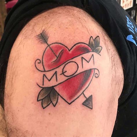 Heart Tattoo With Mom