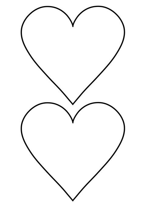 Heart Template Printable Free