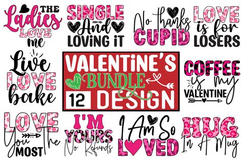 Download Heart Valentine's Day Bundle Sublimation Files