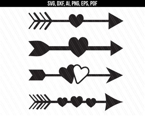 Unlock endless love with Heart With Arrows Svg File Free – The perfect addition to your romantic designs!