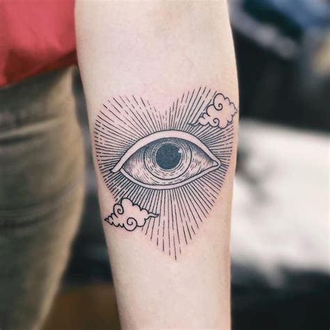 Heart With Eye Tattoo
