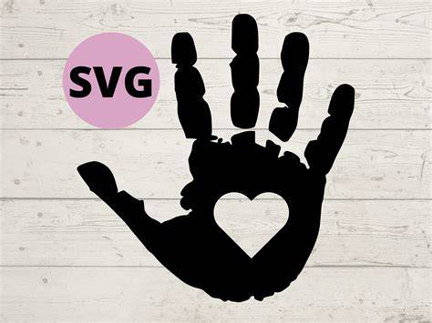 Embrace Love in Every Heartbeat: Discover Our Heart with Handprints SVG Collection!