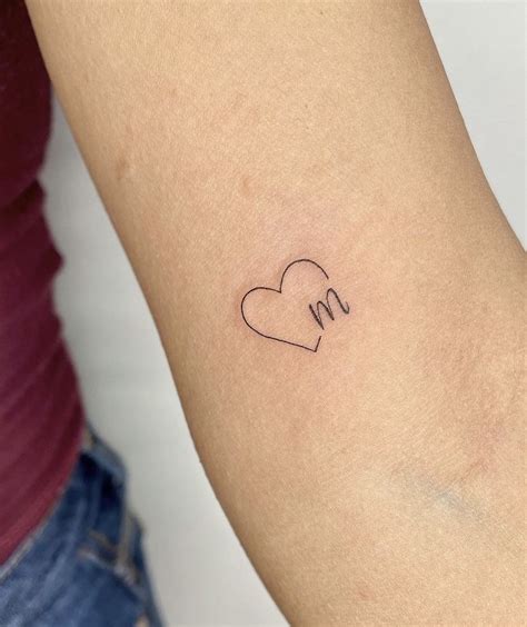Heart With Initials Tattoo