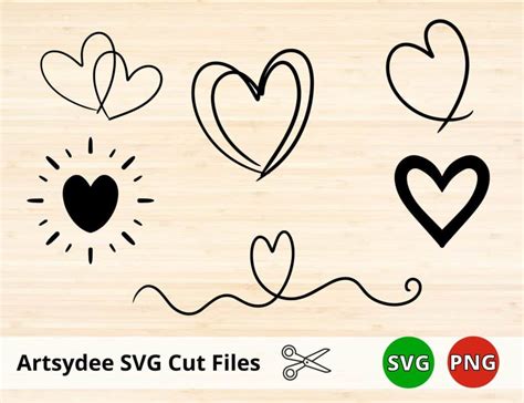 Download Heart and Clouds SVG File - SVG Design Crafts