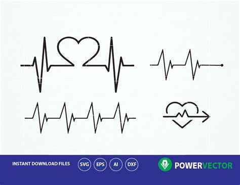 Download Heartbeat Commercial Use DXF Files