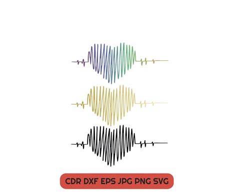 Download Heartbeat Line Clipart Files DXF Files