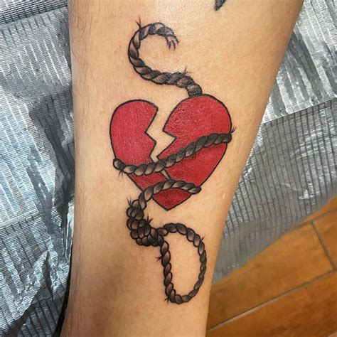 10 Broken Heart Tattoo Designs And Ideas Classic & Modern
