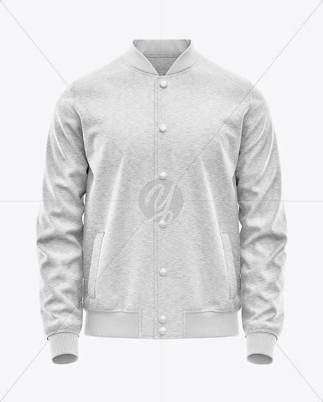 Heather Varsity Jacket Mockup
