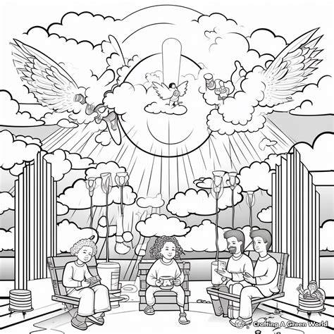 Heaven Coloring Pages