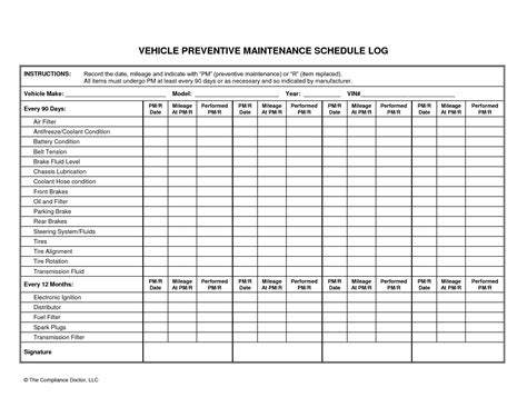 heavy equipment maintenance log template excel Archives MS Office