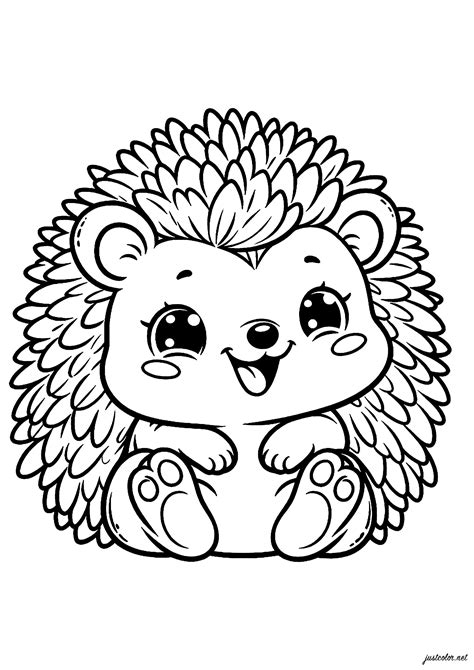 Hedgehog Coloring Pages For Kids