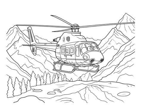 Helicopter Coloring Pages To Print