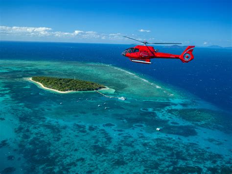 Helicopter Over Great Barrier Reef