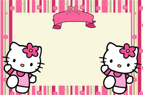 Hello Kitty Birthday Banner Template Free Professional Template Examples