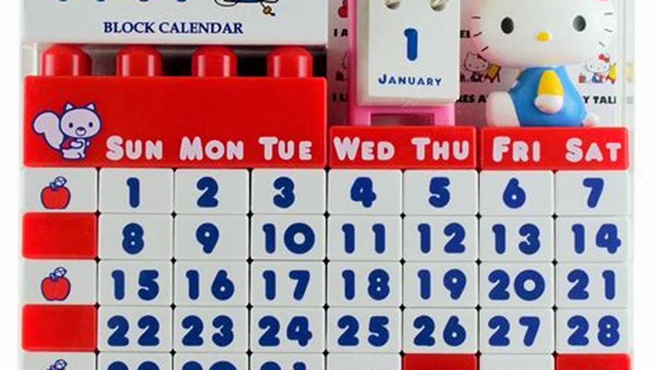Hello Kitty Block Calendar