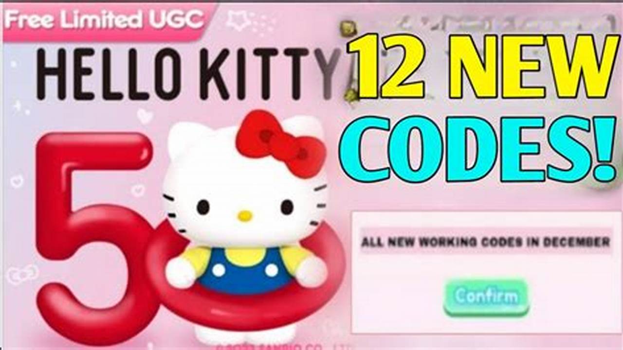 Hello Kitty Cafe Codes 2024