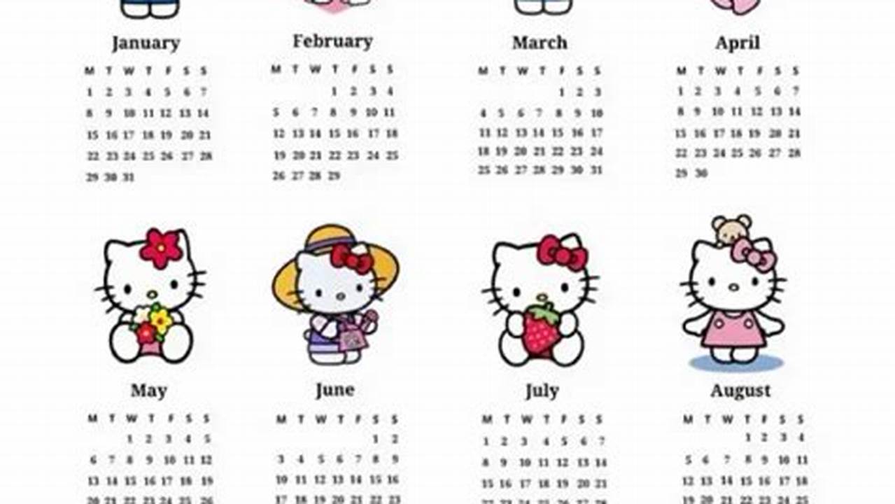 Hello Kitty Calendar 2024 Pdf
