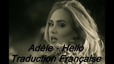 Hello Adele Traduction