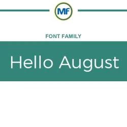 Hello August Sans Bold
