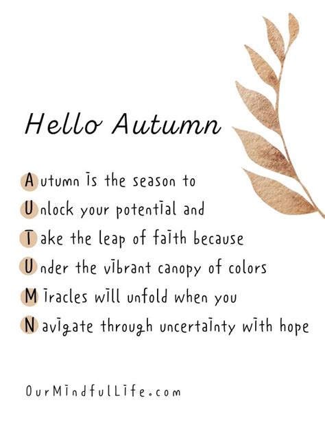 Hello Autumn Quotes
