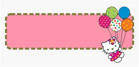 Hello Kitty Banner Template - Frame Hello Kitty Png inside Hello Kitty