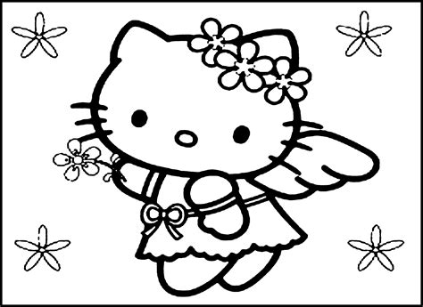 Hello Kitty Coloring Sheets Printables