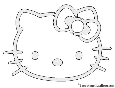 Hello Kitty Pumpkin Stencil Printable
