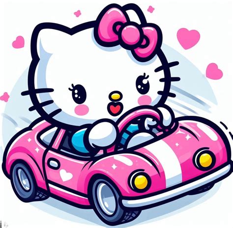 Hello Kitty Sticker For Car