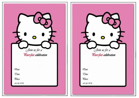 Hello Kitty Printables Invitations Hello Kitty Printables Invitations