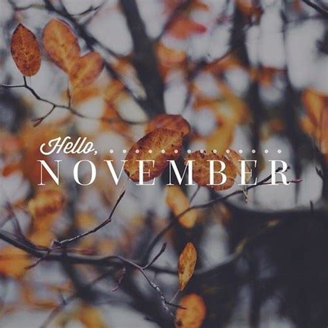 Hello November Quotes Tumblr