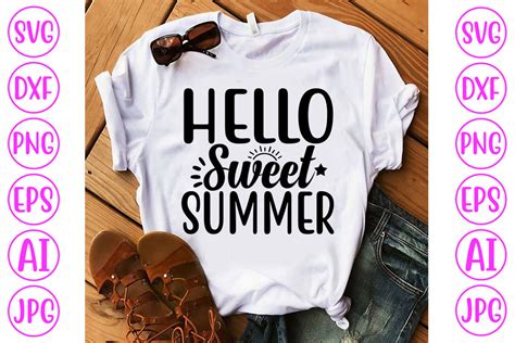 Download Hello Sweet Summer Cut File For Silhouette