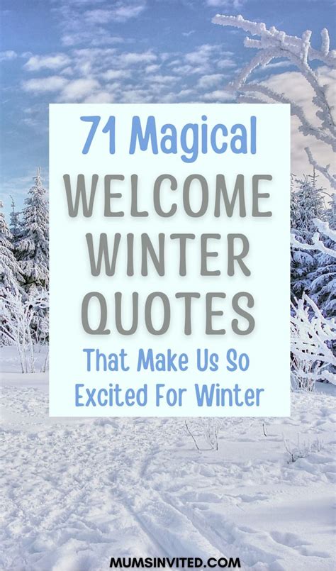 Hello Winter Quotes