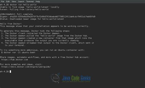 Hello World habituate Docker