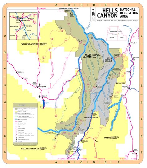 Hells Canyon Idaho Map