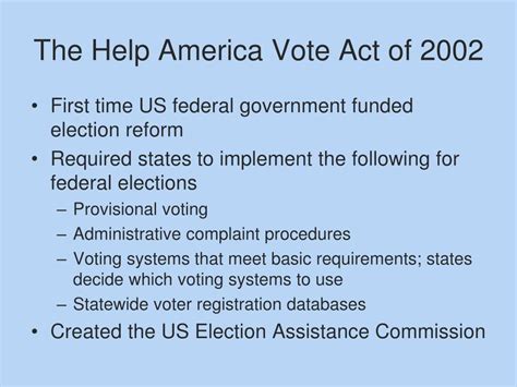 Empower Your Civic Voice with the Help America Vote Act: A Comprehensive Definition for AP Gov Students