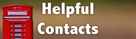 Helpful Contacts