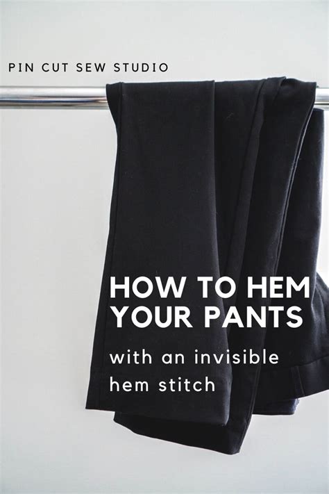hemming pants with safety pins
