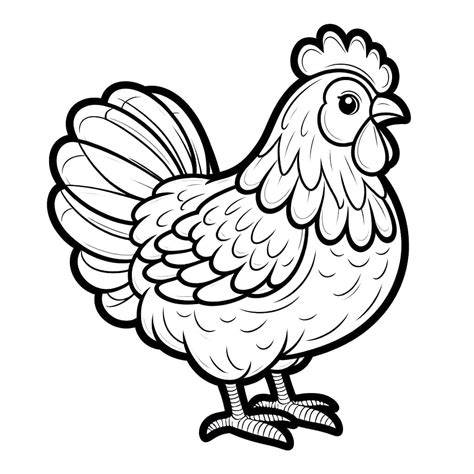 Hen Coloring Pages