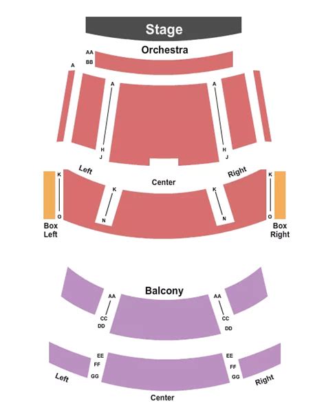 Hendricks Live Seating Chart