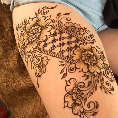 Full Leg Henna Tattoo Tatto designs for legs Henna