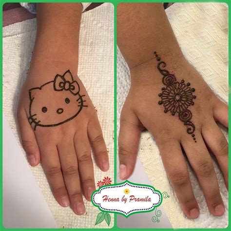 Simple mehndi design for kids byorlandofl_henna