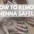 Henna Tattoo Removal Tips
