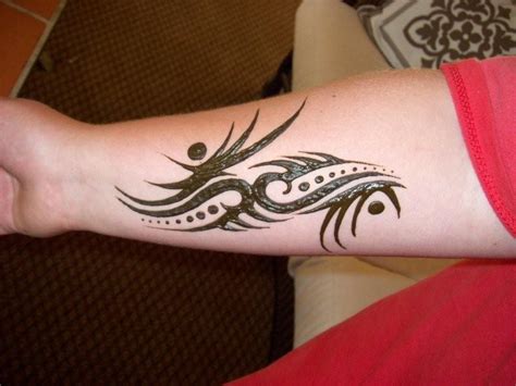 Tribal Henna Tattoo on Forearm