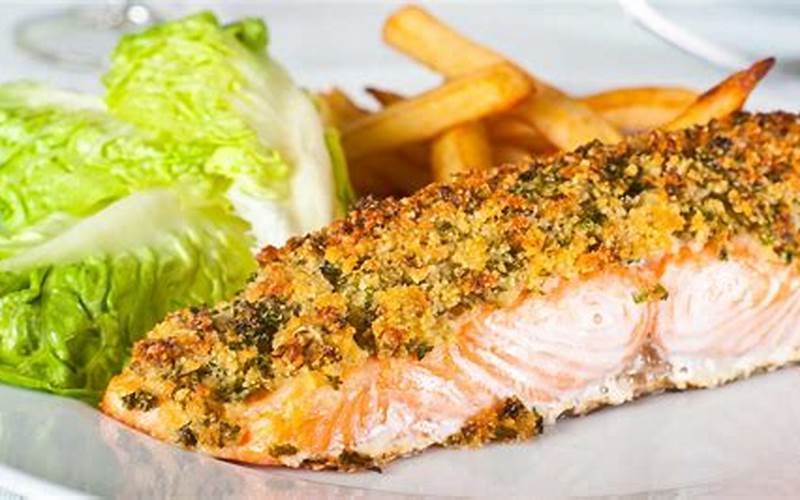 Herb Crusted Filet Of Salmon Serving