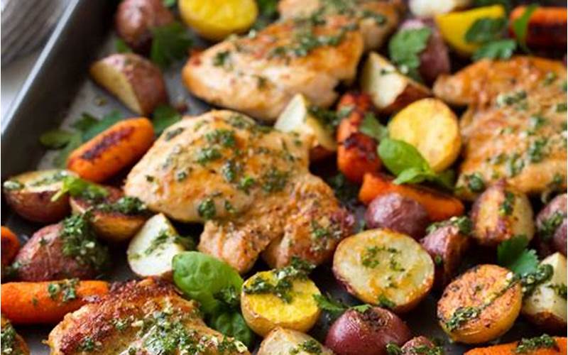 Herb Roasted Chicken With Vegetables Recipe
