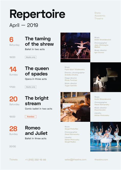 Herbst Theater Calendar