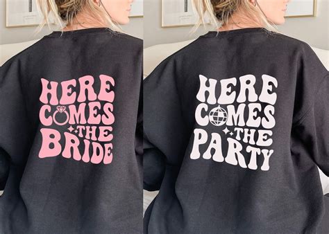 Here Comes The Bride Sweatshirt Fabric and Color