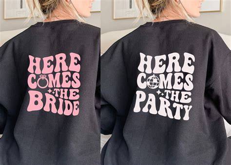 Here Comes The Bride Sweatshirt Sizing and Fit
